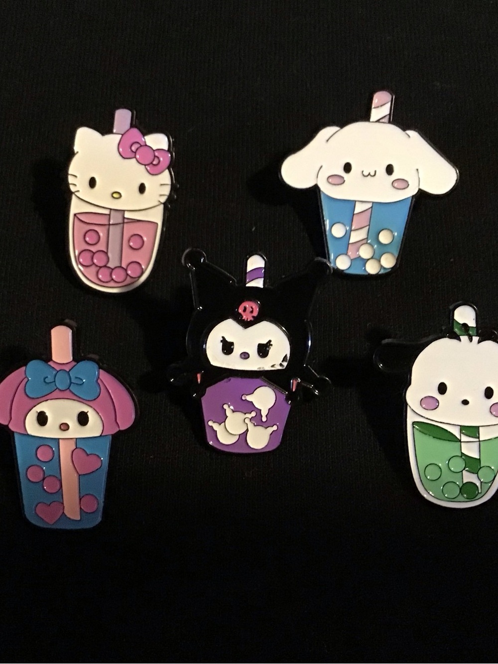 Sanrio Pastel Character Boba mini magnet set